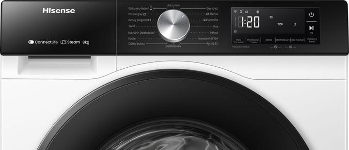 Actual product image Hisense WF3S8043BW3 (8 kg, Left)