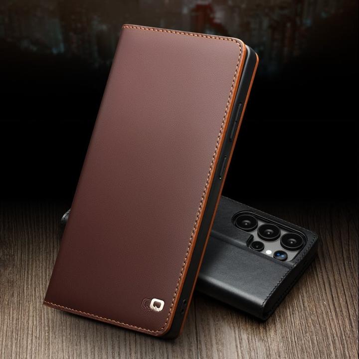 Produktbild QiAlino Hülle Flip Matt Wallet (Samsung Galaxy S25+)