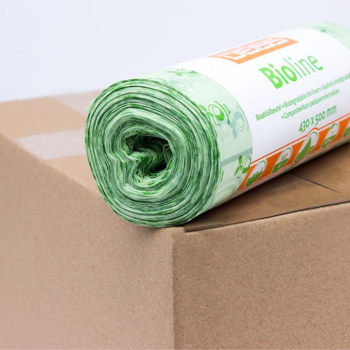Produktbild Deiss Müllbeutel BIOLINE 43 x 50 cm (B x H) 20l ecovio natur 50 St./Pack. (50 x, 20 l)