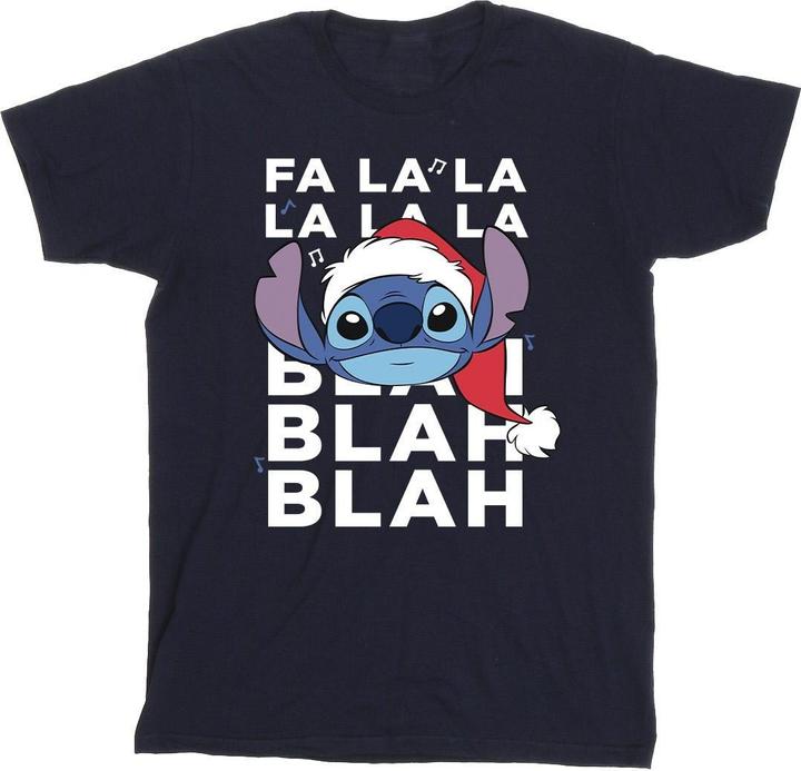Disney Lilo And Stitch Christmas Blah Blah Blah TShirt Mädchen
