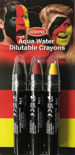 Magni Goodmark make-up pencil Germany, rotatable for the Football World Cup, 3 pieces