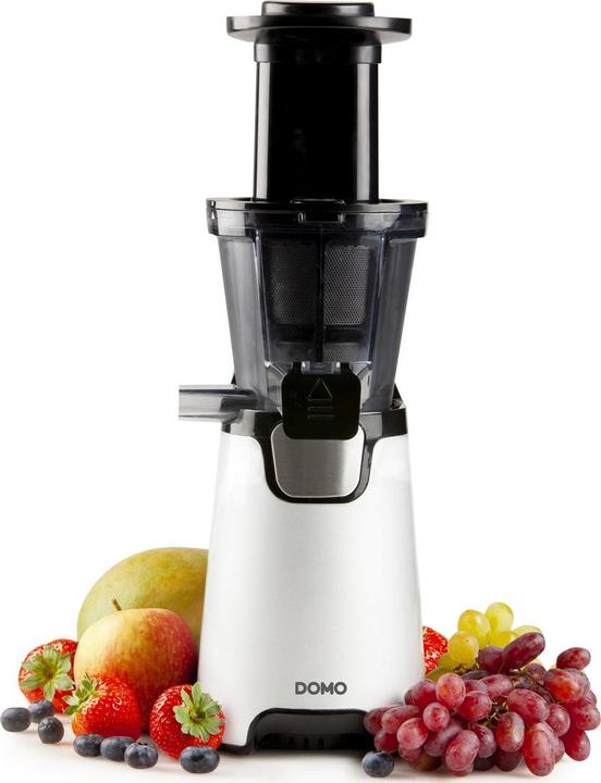 Actual product image Domo DO9248J Slow Juicer - SapCentrifuge - 150W - Health Booster - White/Black (DO9248J) (EU plug)
