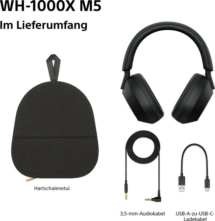 Actual product image Sony WH-1000XM5 (ANC, 30 h, Wireless, Cable)