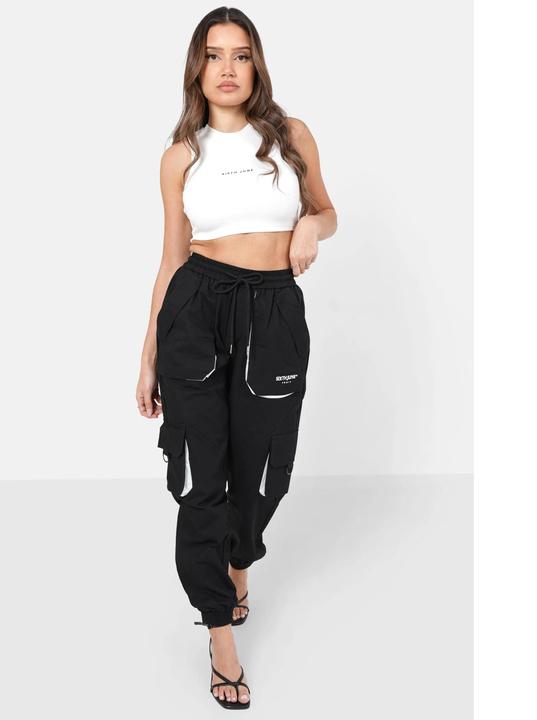 Actual product image Sixth June large cargo trousers with logo (M)
