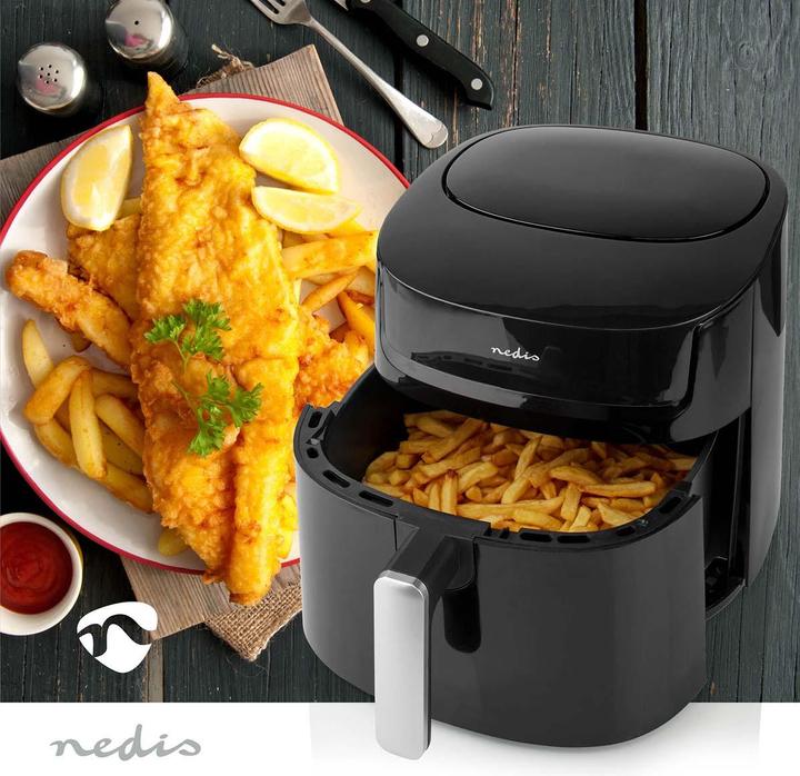 Produktbild Nedis Heissluft Friteuse | 7,2 l | Timer: 240 min | Anzahl voreingestellter Programme: 8 | Digital | (EU-Stecker)