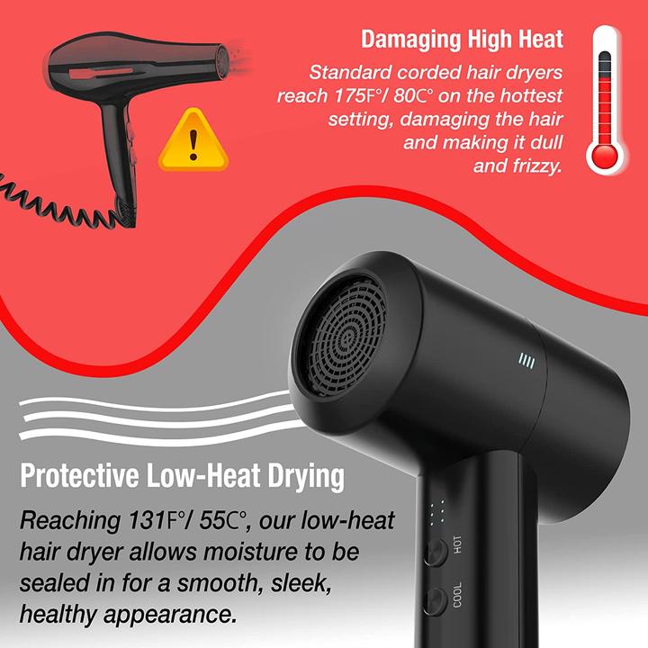 Actual product image Tilcare Cordless Hairdryer with Diffuser