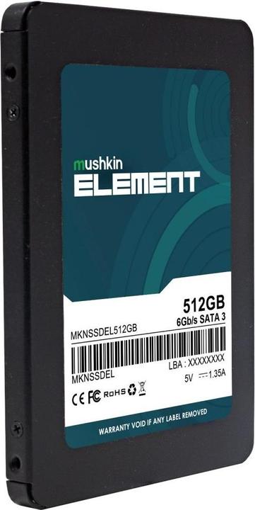 Image du produit Mushkin SSD Element 2,5 512GB SATA3 (512 Go, 2.5")