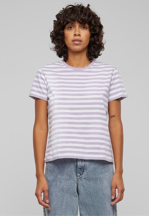 Actual product image Urban Classics Ladies Regular Striped Tee - 142653 (4XL)