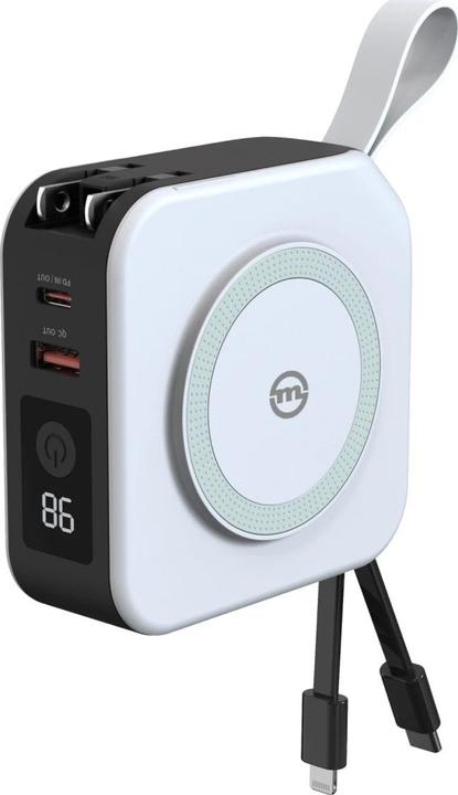 Mobile Origin Powerbank 10 000mAh and Travel Charger - Lightning and USB-C cable - white Powerbank - Hvid - 10... (10000 mAh)