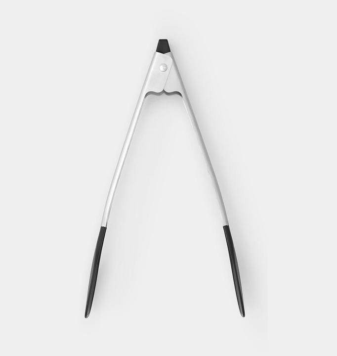 Image du produit Brabantia Pinces de cuisine Nouvelle ligne de profilés Acier inoxydable / Noir