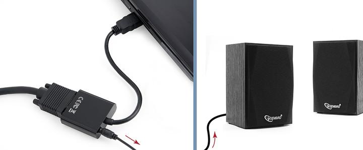 Image du produit Gembird HDMI – VGA (HDMI, 4.50 cm)