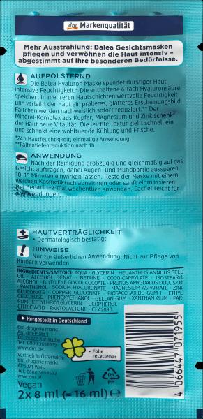 Image du produit dm Balea Hyaluron (16 ml)