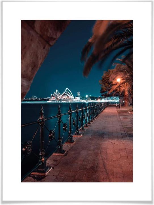 Image du produit Trenddeko Sydney de nuit - La promenade (30 x 40 cm)