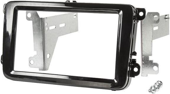 Radio panel VW Golf, Passat, Tiguan / Seat Leon / Skoda Octavia (2 DIN installation set HQ Piano