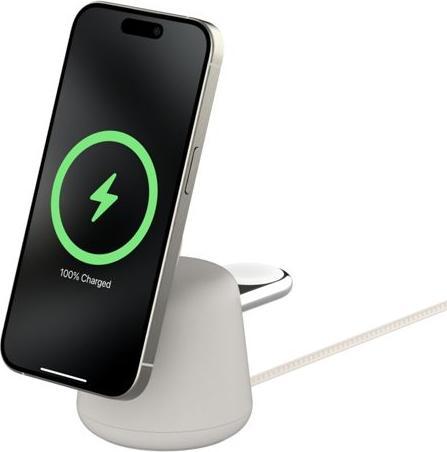 Image du produit Belkin BOOST Charge PRO 15W mag. Lad.Qi2 2in1 sand WIZ027vfH37 (15 W)