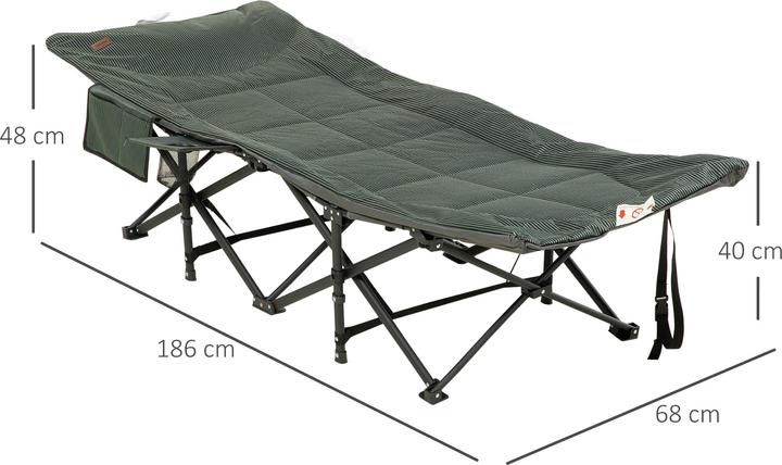 Outsunny Feldbett zusammenklappbar mit Tasche