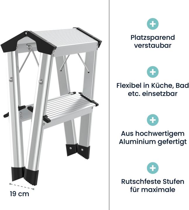 Produktbild Flexilife Aluminium Tritt Hocker (45 cm)
