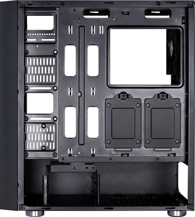 Produktbild AeroCool Quartz Red Midi-Tower - schwarz Window (ATX, mATX, Mini-ITX)