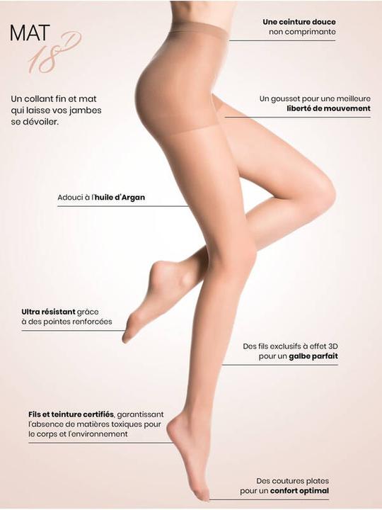Produktbild Bleuforêt Mat Strumpfhose 18D (18 DEN, M/L)