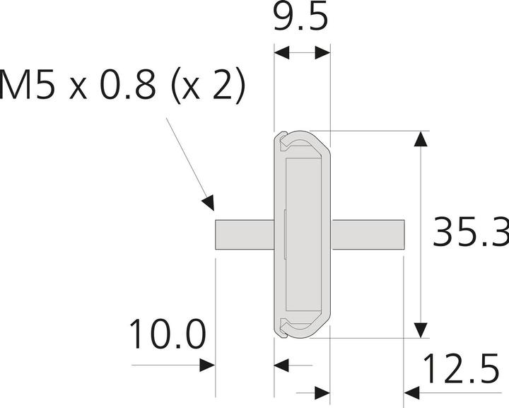 Actual product image Accuride DA0115 Linear guide rail (guide rail) length 1200 mm aluminium