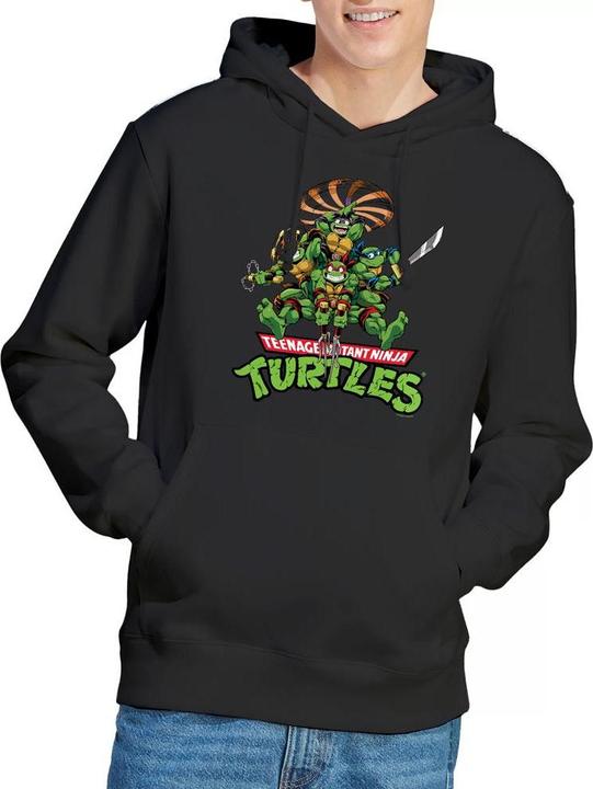 Immagine prodotto Teenage Mutant NT Felpa con Cappuccio Tartarughe Manga Uomo (XL)