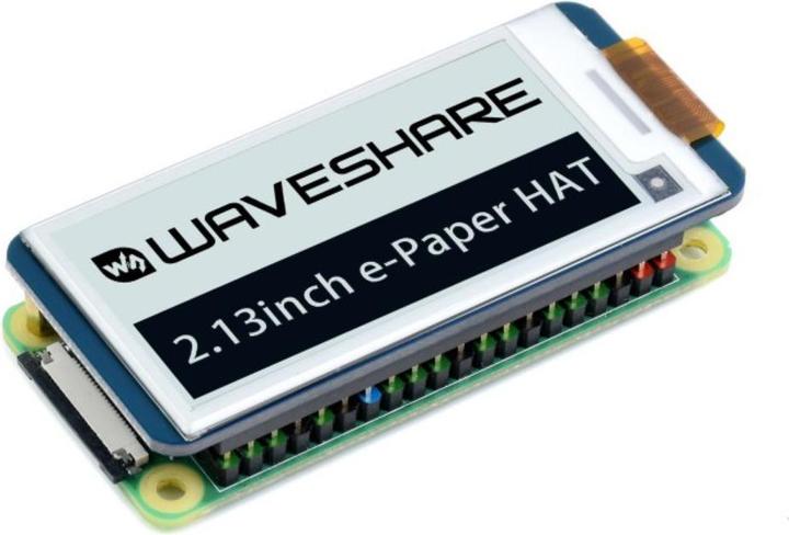 WaveShare 250x122 2.13inch Black White E-Ink Display Raspberry Pi HAT