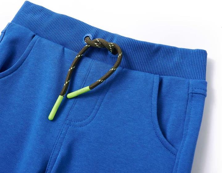 Immagine prodotto VidaXL Pantaloni della tuta da ginnastica per bambini blu 104,Materiale: 80 % cotone. 20 (104)