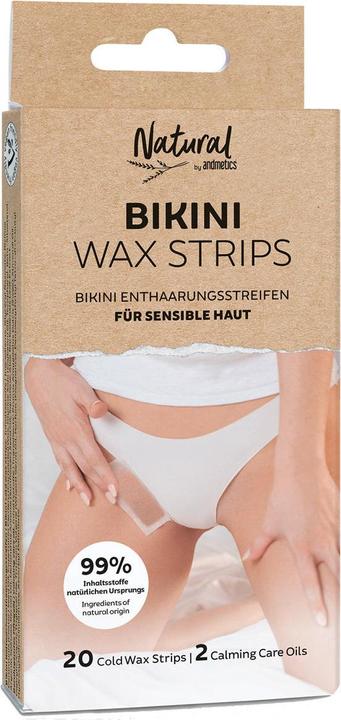Andmetics NATURAL by BIKINI Wax Strips (20 x, 20 g)