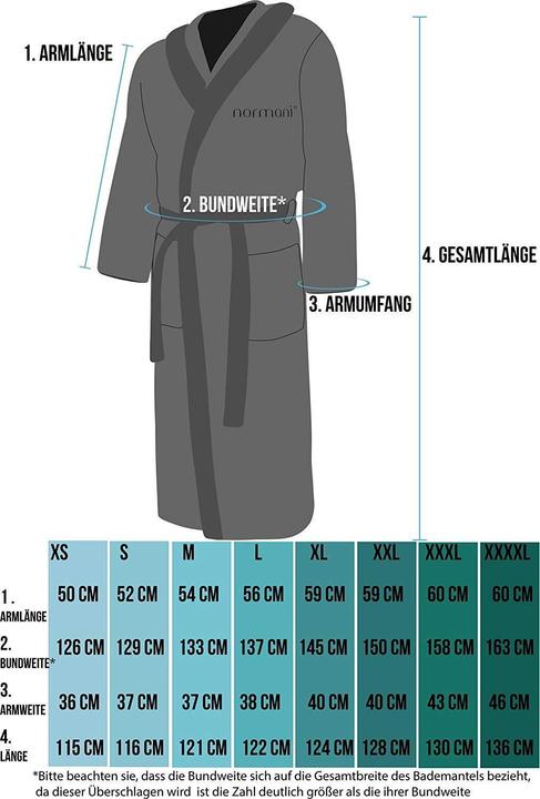 Actual product image Normani Bathrobe Two-Tone (XS)