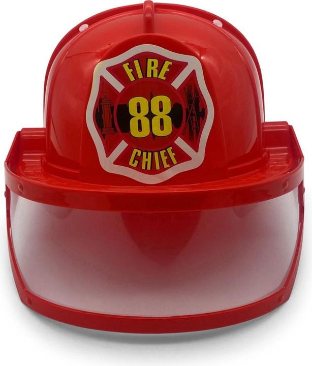 Produktbild Bestsaller Feuerwehrhelm m. Visier rot