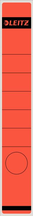 Image du produit Leitz Etiquette de dos de dossier, 39 x 285 mm, longue, étroite, rouge convient pour standard et