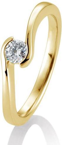 Breuning Ring Schwung 0,05-0,30ct. (48, 585/14 K Gold)