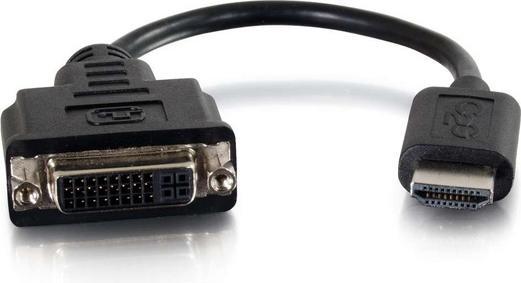 Image du produit C2G Dongle convertisseur-adaptateur HDMI® mâle vers Single Link DVI-D™ femelle (DVI, HDMI, 20.30 cm)