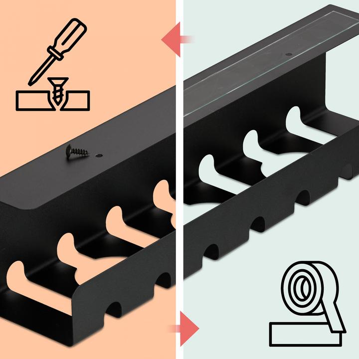 Actual product image Relaxdays Kabelkanal für Schreibtisch 2er Set (Duct, 10 cm)