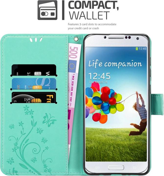 Image du produit Cadorabo Étui Flower Book pour Samsung Galaxy S4 (Samsung Galaxy S4)