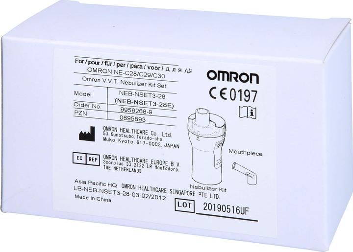 Actual product image Omron Inhaler accessories Nebuliser set for CompAir inhaler
