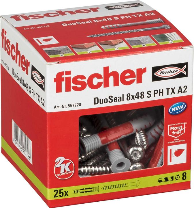 Productafbeelding Fischer DuoSeal 8x48 S A2 25 stuks. (25 Pcs.)