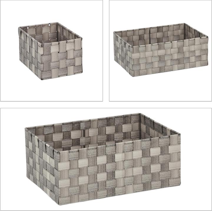 Actual product image Relaxdays Storage Basket (4 x, 37 x 26 x 15 cm)