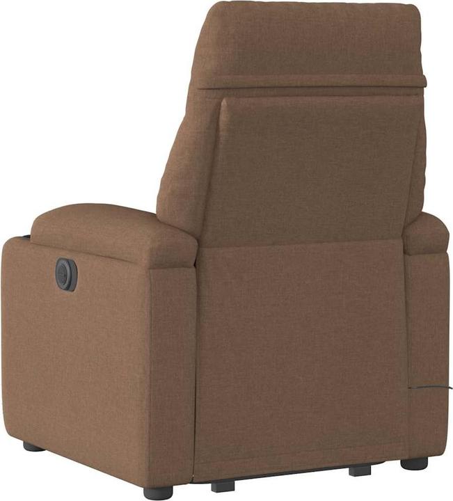 Immagine prodotto VidaXL Poltrona massaggiante con ausilio stand-up in tessuto marrone