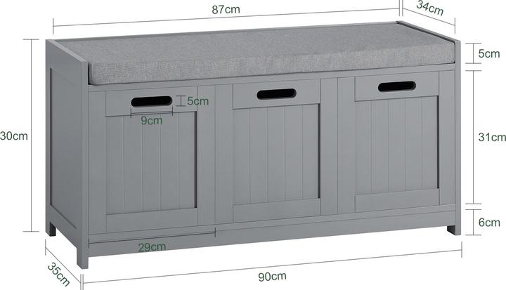Actual product image SoBuy Chest of drawers (90 cm)