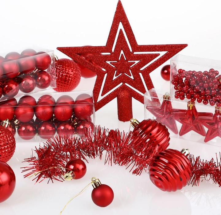 Produktbild Deuba Weihnachtsbaumkugeln (66 -teilig)