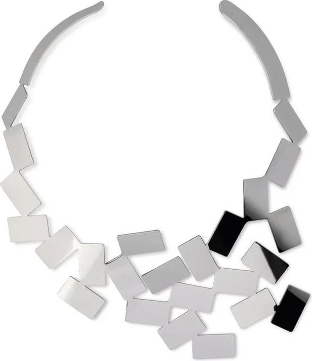 Alessi Fiato sul collo Halskette (Edelstahl, glänzend poliert)