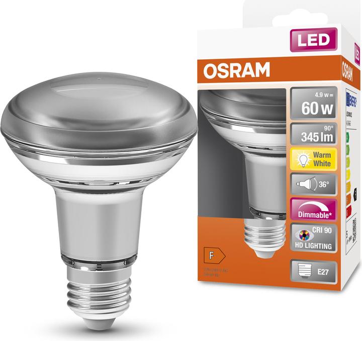 Productafbeelding Osram Superster R63 (E27, 5.90 W, 350 lm, 1 x, G)