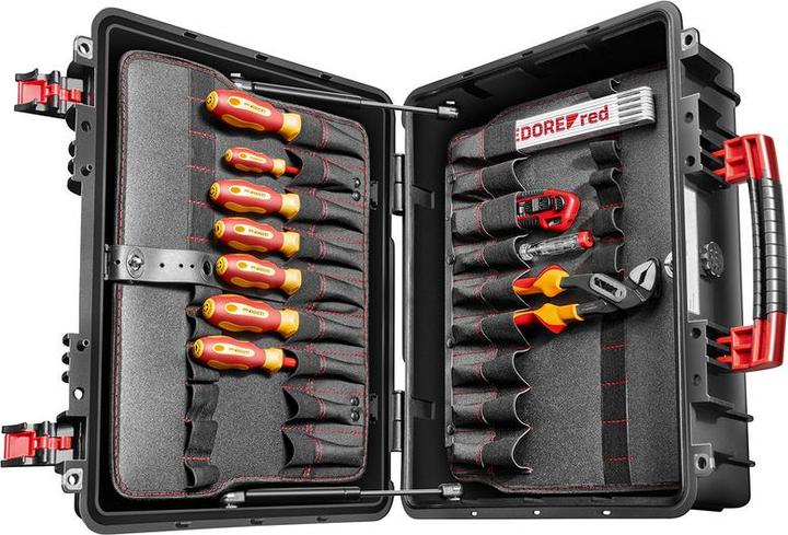 Produktbild Gedore Werkzeugkoffer Elektriker-R21652089 88-tlg. RED (88 Teile)