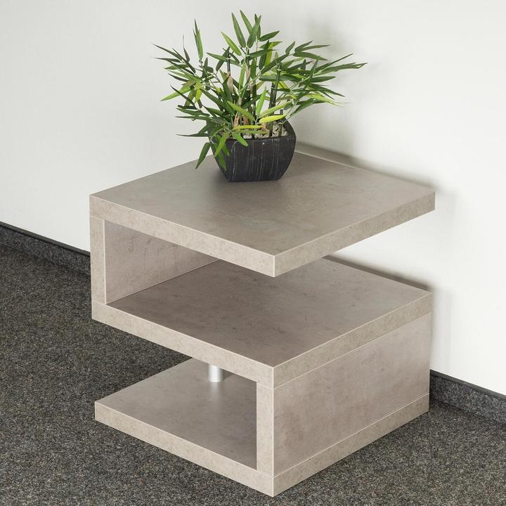 Immagine prodotto Levandeo Couchtisch Sigi in Betonoptik (44 x 44 x 44 cm) (44 x 44 x 44 cm)