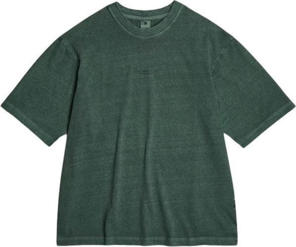 G-Star quadratisches t-shirt, das in der mitte der brust überfärbt ist