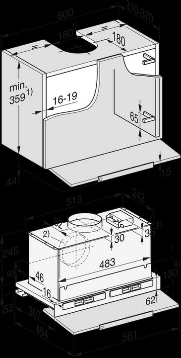 Immagine prodotto Miele DAS 8630 (Cappuccio a schermo piatto)