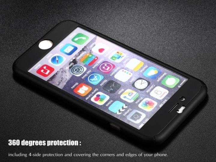 Image du produit Floveme Étui en verre blindé 360 degrés pour iPhone 8 Protection intégrale (1 pièce(s), Apple iPhone 8)
