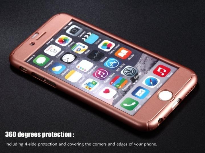 Image du produit Floveme Étui en verre blindé 360 degrés pour iPhone 8 Protection intégrale (1 pièce(s), Apple iPhone 8)