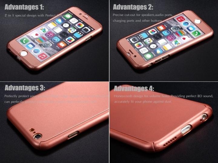 Image du produit Floveme Étui en verre blindé 360 degrés pour iPhone 8 Protection intégrale (1 pièce(s), Apple iPhone 8)